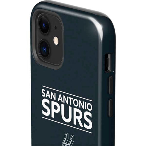 NBA San Antonio Spurs Standard - Black iPhone 12 Mini Impact Case