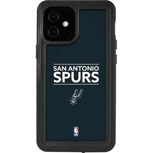 NBA San Antonio Spurs Standard - Black iPhone 12 Mini Waterproof Case