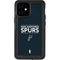 NBA San Antonio Spurs Standard - Black iPhone 12 Mini Waterproof Case