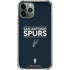 NBA San Antonio Spurs Standard - Black iPhone 12 Pro Clear Case