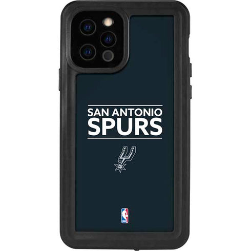 NBA San Antonio Spurs Standard - Black iPhone 12 Pro Waterproof Case