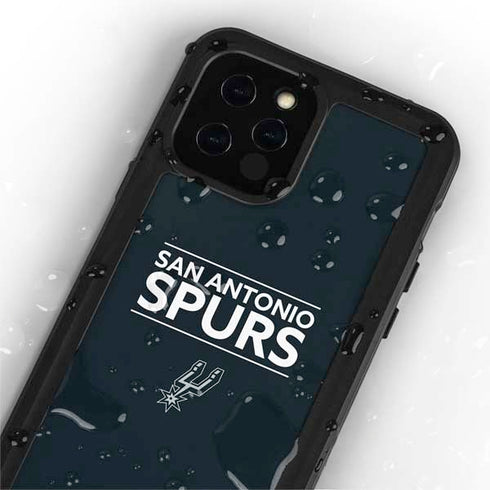 NBA San Antonio Spurs Standard - Black iPhone 12 Pro Waterproof Case
