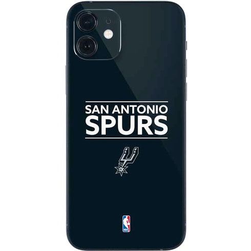 NBA San Antonio Spurs Standard - Black iPhone 12 Skin