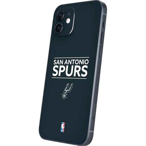 NBA San Antonio Spurs Standard - Black iPhone 12 Skin