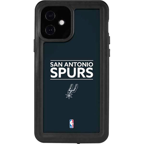 NBA San Antonio Spurs Standard - Black iPhone 12 Waterproof Case