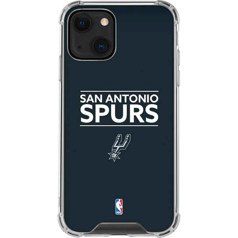 NBA San Antonio Spurs Standard - Black iPhone 13 Clear Case