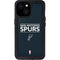 NBA San Antonio Spurs Standard - Black iPhone 13 Mini Waterproof Case