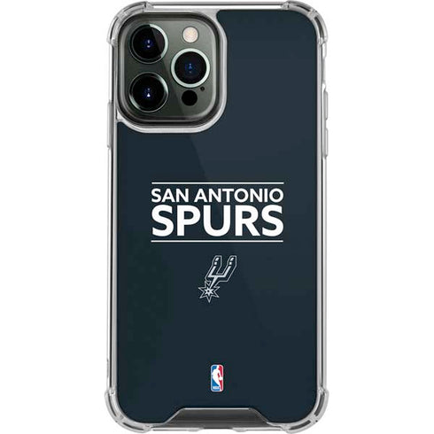 NBA San Antonio Spurs Standard - Black iPhone 13 Pro Max Clear Case
