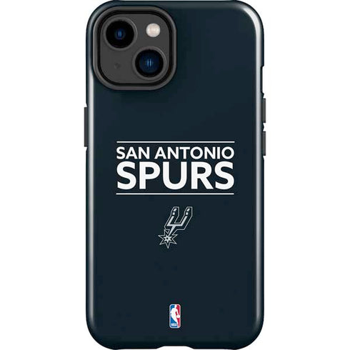 NBA San Antonio Spurs Standard - Black iPhone 15 Plus Impact Case