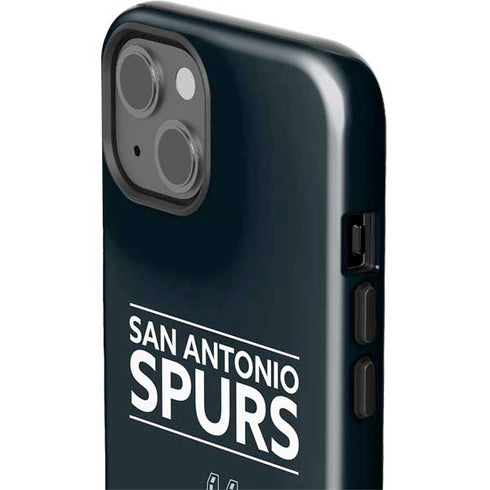 NBA San Antonio Spurs Standard - Black iPhone 15 Plus Impact Case