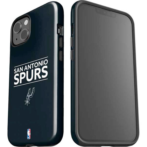 NBA San Antonio Spurs Standard - Black iPhone 15 Plus Impact Case