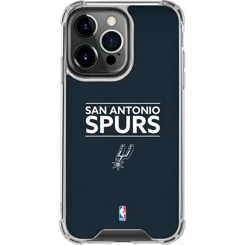 NBA San Antonio Spurs Standard - Black iPhone 14 Pro Clear Case