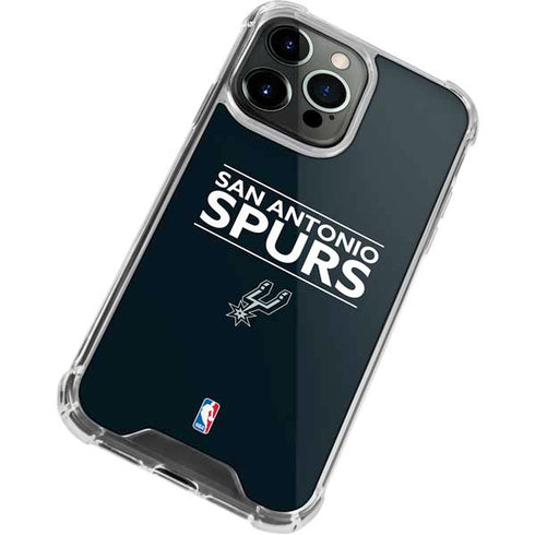 NBA San Antonio Spurs Standard - Black iPhone 14 Pro Clear Case