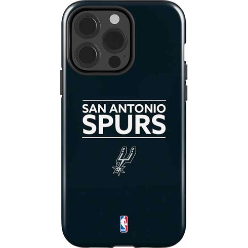 NBA San Antonio Spurs Standard - Black iPhone 15 Pro Impact Case