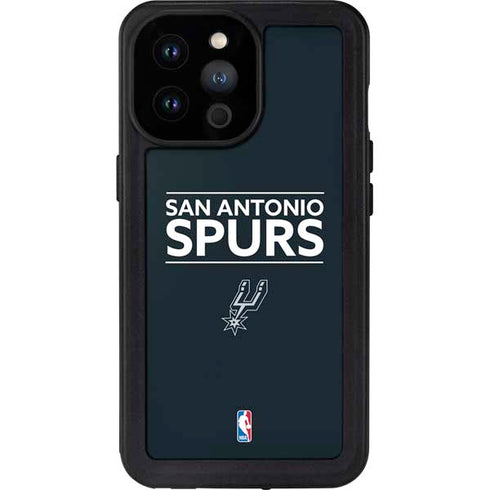 NBA San Antonio Spurs Standard - Black iPhone 14 Pro Max Waterproof Case