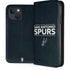 NBA San Antonio Spurs Standard - Black iPhone 15 Plus Folio Case