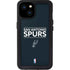 NBA San Antonio Spurs Standard - Black iPhone 15 Plus Waterproof Case