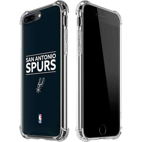 NBA San Antonio Spurs Standard - Black iPhone 7/8 Plus Clear Case