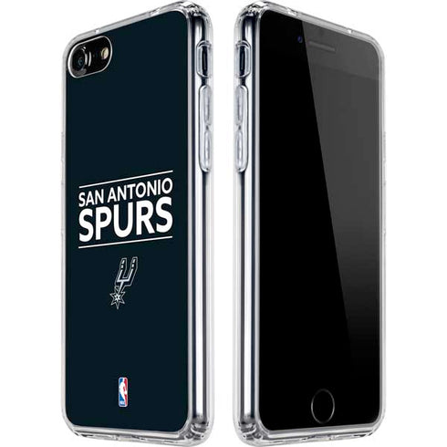 NBA San Antonio Spurs Standard - Black iPhone SE (2nd & 3rd Gen) Clear Case