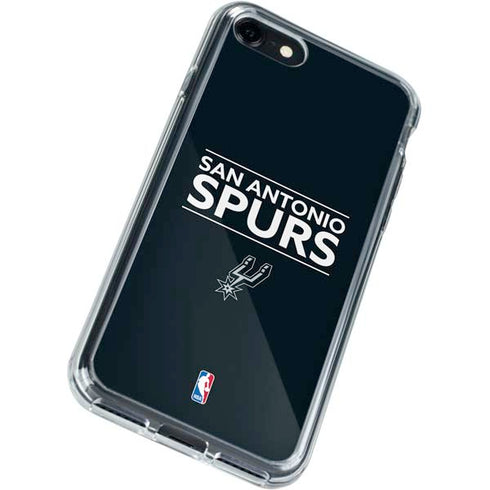 NBA San Antonio Spurs Standard - Black iPhone SE (2nd & 3rd Gen) Clear Case
