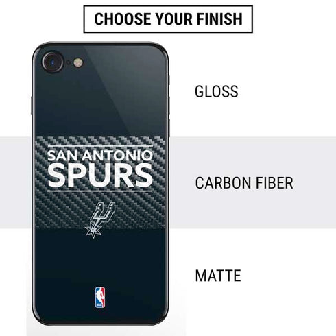 NBA San Antonio Spurs Standard - Black iPhone SE (2nd & 3rd Gen) Skin