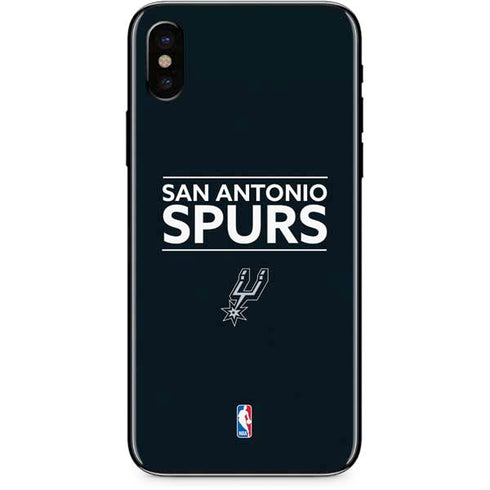 NBA San Antonio Spurs Standard - Black iPhone XS Skin