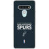 NBA San Antonio Spurs Standard - Black LG Stylo 6 Clear Case