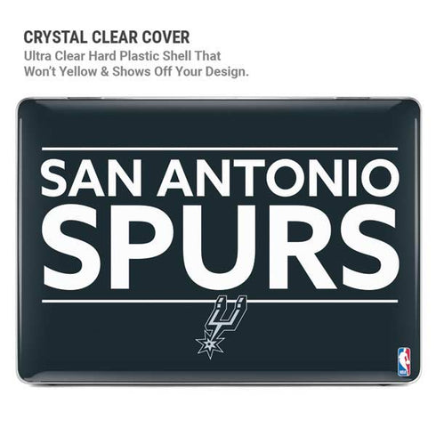 NBA San Antonio Spurs Standard - Black MacBook Pro 15in (2016-19) Case plus Skin