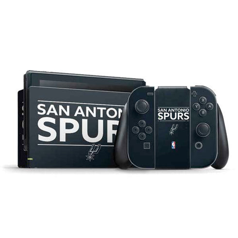 NBA San Antonio Spurs Standard - Black Nintendo Switch Bundle Skin