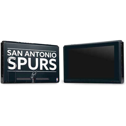 NBA San Antonio Spurs Standard - Black Nintendo Switch Bundle Skin