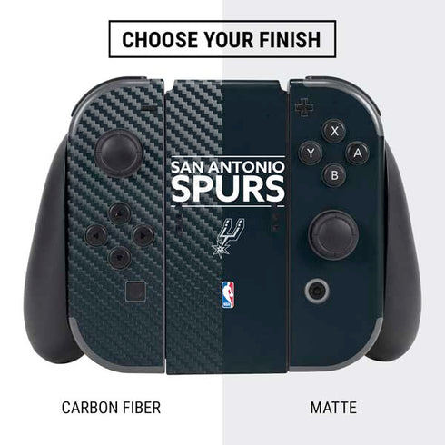 NBA San Antonio Spurs Standard - Black Nintendo Switch Bundle Skin