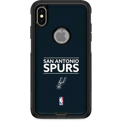 NBA San Antonio Spurs Standard - Black Otterbox Commuter iPhone Skin