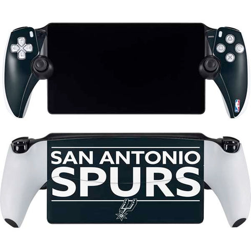 NBA San Antonio Spurs Standard - Black PlayStation Portal Remote Player Skin