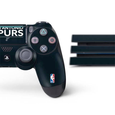 NBA San Antonio Spurs Standard - Black PS4 Pro Bundle Skin