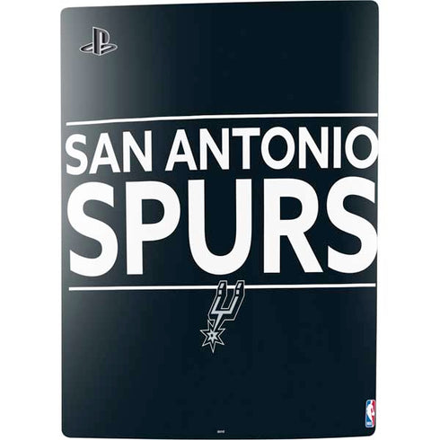 NBA San Antonio Spurs Standard - Black PS5 Digital Edition Console Skin
