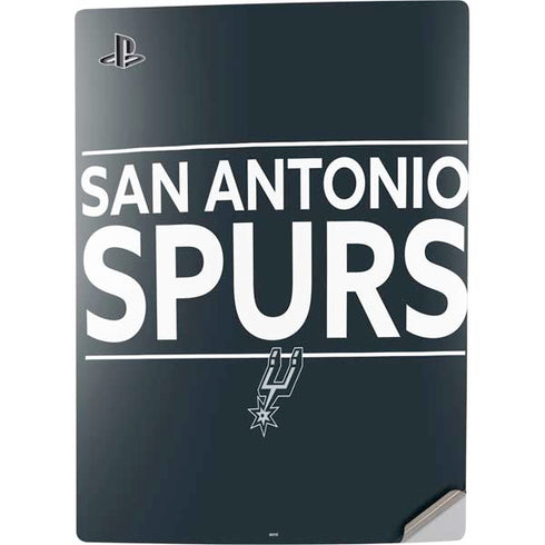 NBA San Antonio Spurs Standard - Black PS5 Digital Edition Console Skin
