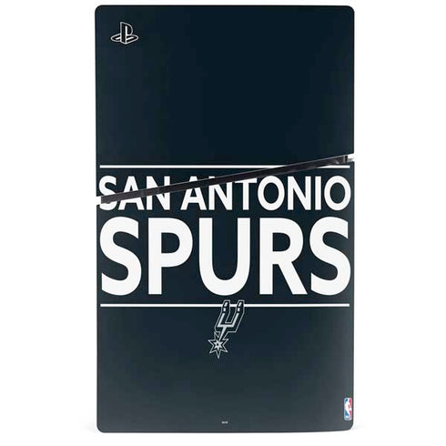 NBA San Antonio Spurs Standard - Black PS5 Slim Disk Bundle Skin
