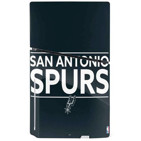 NBA San Antonio Spurs Standard - Black PS5 Slim Disk Bundle Skin