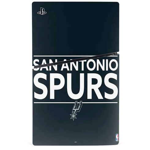 NBA San Antonio Spurs Standard - Black PS5 Slim Digital Edition Bundle Skin