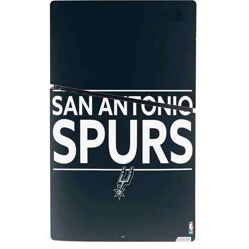 NBA San Antonio Spurs Standard - Black PS5 Slim Digital Edition Bundle Skin