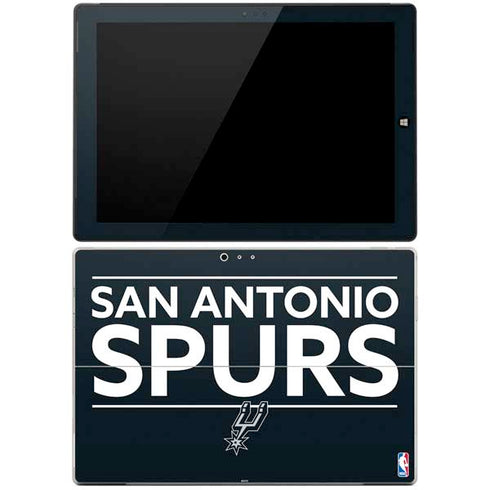 NBA San Antonio Spurs Standard - Black Surface Pro 3 Skin
