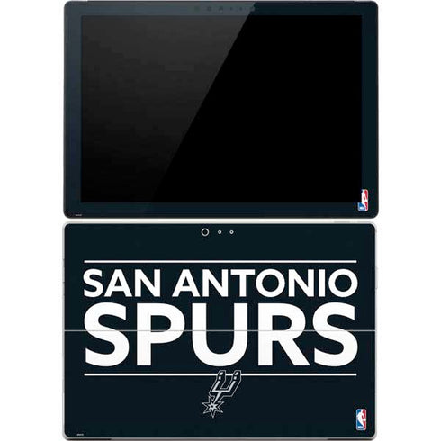 NBA San Antonio Spurs Standard - Black Surface Pro 4 Skin