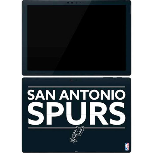 NBA San Antonio Spurs Standard - Black Surface Pro 7 Skin