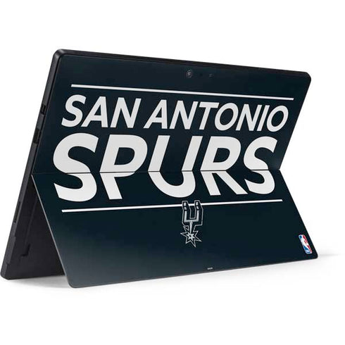 NBA San Antonio Spurs Standard - Black Surface Pro 7 Skin