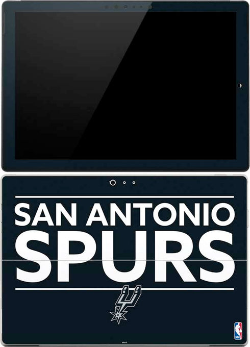NBA San Antonio Spurs Standard - Black Surface Pro (2017) Skin