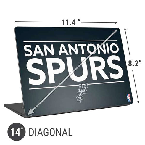 NBA San Antonio Spurs Standard - Black Universal Laptop 14in (11.4 x 8.2in) Skin