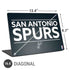 NBA San Antonio Spurs Standard - Black Universal Laptop 16.6in (13.4 x 9.7in) Skin
