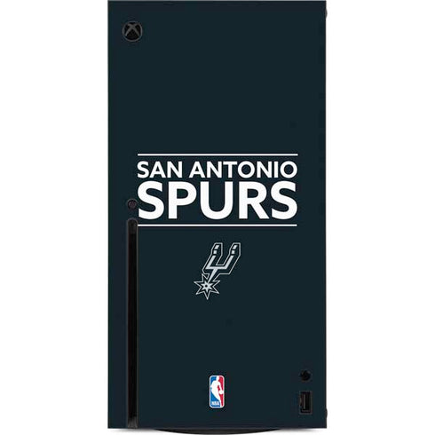 NBA San Antonio Spurs Standard - Black Xbox Series X Console Skin