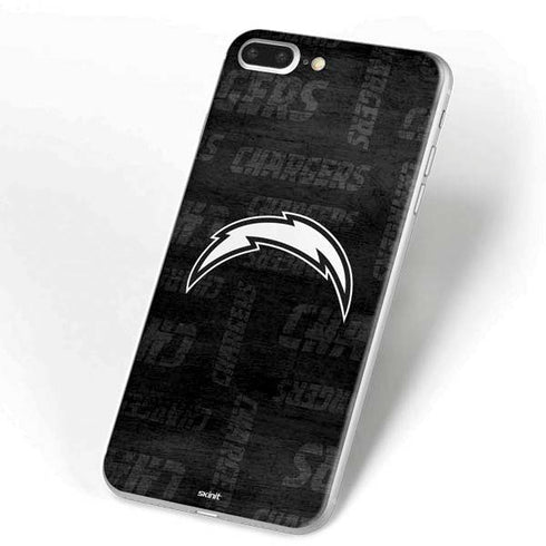 NFL Los Angeles Chargers Black & White iPhone 7 Plus Skin