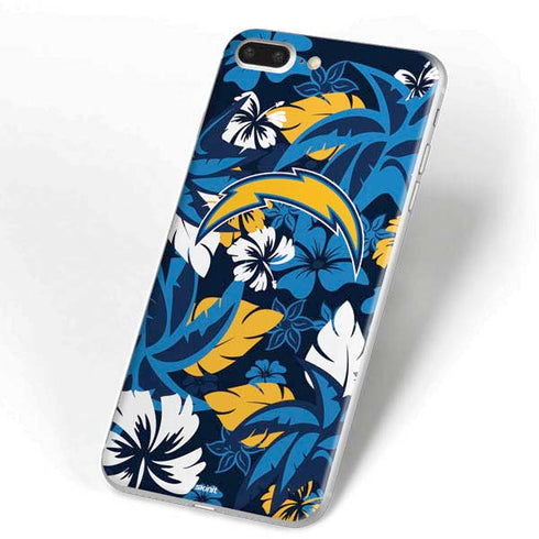 NFL Los Angeles Chargers Tropical Print iPhone 7 Plus Skin